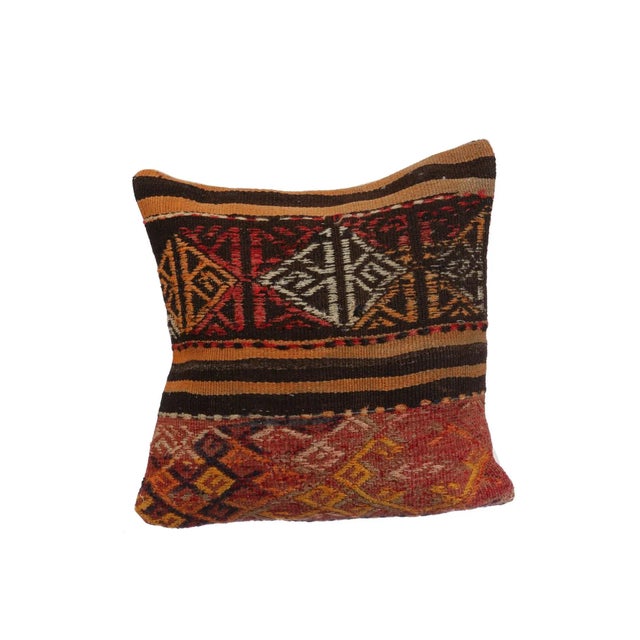 Handmade Embroidered Kilim Pillow Cover For Sale - Image 4 of 4