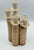 1960s Modernist Studio Pottery Speckled Ceramic Candelabra 5 Figures Candlesticks 10'' For Sale - Image 4 of 7