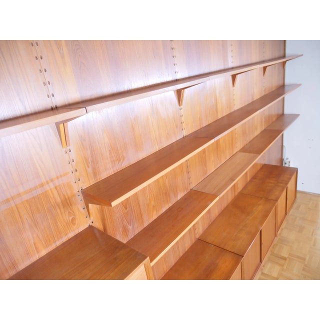 Wood Modular Teak Shelving System by Poul Cadovius for Cado, 1960s, Set of 23 For Sale - Image 7 of 13