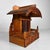 Wood Japanese Wooden Shrine of Kamidana with Monk, 1950s, Set of 2 For Sale - Image 7 of 16