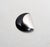 Vintage 1980s Signed Monet Rhodium Plated Black Enamel Brooch For Sale - Image 9 of 9