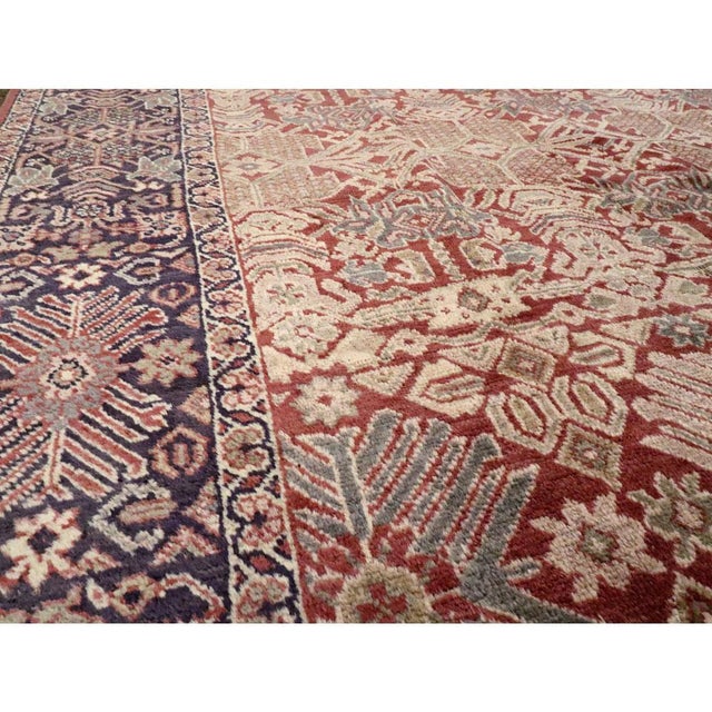 Galerie Shabab Collection Early 20th Century Persian Mahal Room Size Carpet For Sale In New York - Image 6 of 10