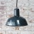 Vintage Industrial Blue Enamel Factory Pendant Light For Sale - Image 4 of 5