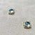 Syna Yellow Gold Blue Topaz Mogul Earrings with Champagne Diamonds, a Pair For Sale - Image 4 of 5