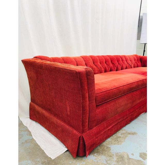 Vintage Chesterfield Style Tufted Button Back Sofa Chairish