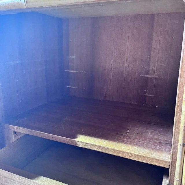 Wood Vintage Bamboo Cabinet from Vivai Del Sud For Sale - Image 7 of 10