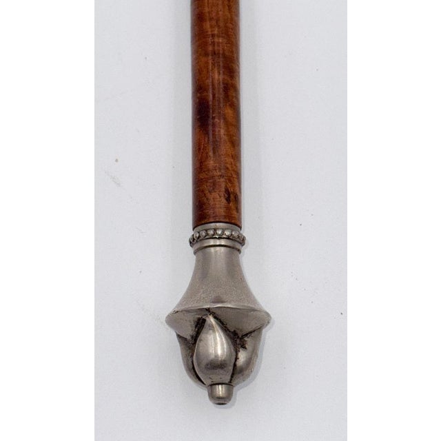 English Walnut Reception Desk Letter Set Magnifying Glass, Set of 3 For Sale - Image 10 of 16