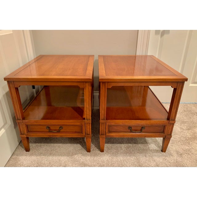 Vintage Hekman Furniture End Tables a Pair Chairish