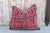 Maroon Hazara Sindh Sami Square Pillow For Sale - Image 8 of 8