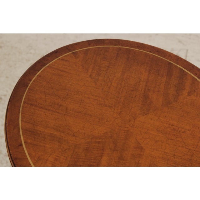 John Widdicomb Vintage Neoclassical Occasional Table For Sale - Image 9 of 16