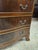 English 1970s Flame Mahogany Serpentine Front 6 Drawer Chest of Drawers For Sale - Image 3 of 8