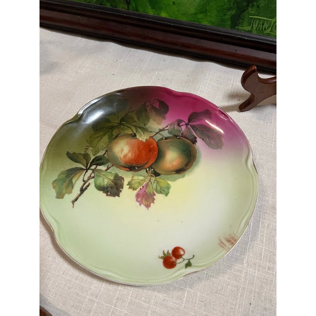 Up for consideration is a beautiful Bavaria ceramic plate with plum accents. This would look lovely in your home and it is...