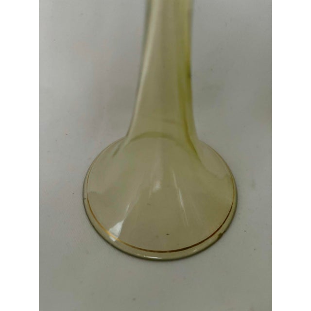 1900 - 1909 Antique Pistachio-Green Römer Glasses, by Theresienthal, Circa 1900 — Pair For Sale - Image 5 of 7