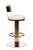 Contemporary Oscar Swivel Gold 26" Counter Chair For Sale - Image 3 of 4