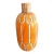 Retro Style Ceramic Orange Vase For Sale