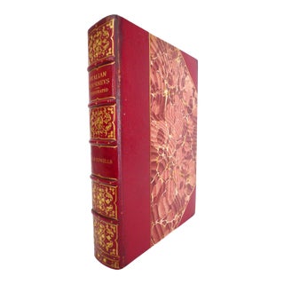 Early 20th Century Illustrated Red Leather Book, W.D. Howell's Italian Journeys For Sale