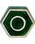 Vintage Le Grand Hotel Paris Green Ceramic Ashtray Catchall Dish For Sale - Image 4 of 9