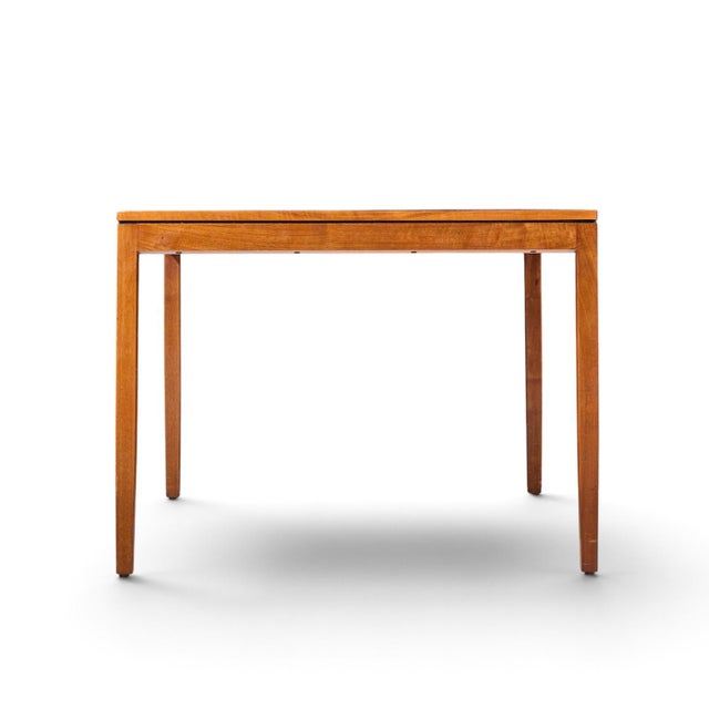Knoll Florence Knoll for Knoll Mid Century Walnut Expanding Dining Table With 1 Leaf For Sale - Image 4 of 10
