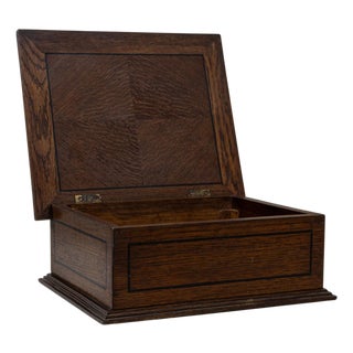1920s French Wooden Box For Sale