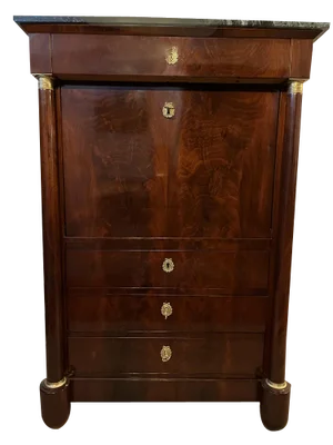 Empire or Biedermeier Period Secretary