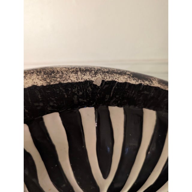 Vintage Pina Black & White Zebra Sculpture For Sale - Image 4 of 13