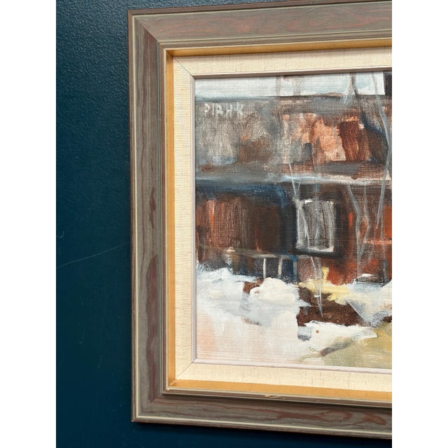 Pia Hesselmark‑campbell, The Forge, 1960s, Oil Painting on Canvas, Framed For Sale - Image 12 of 18