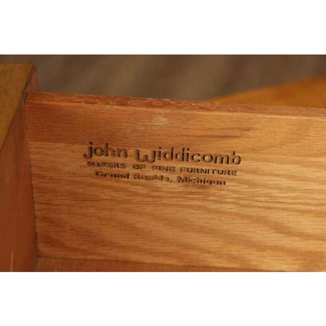 John Widdicomb Mid Century Modern Walnut Bar Cabinet For Sale - Image 10 of 18