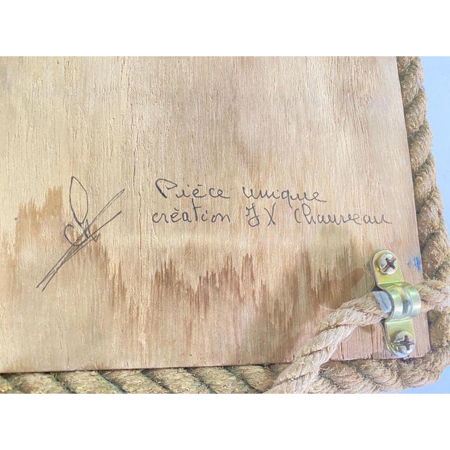 Driftwood and Rope Mirror in Grey Color, France, 1970s For Sale - Image 4 of 15