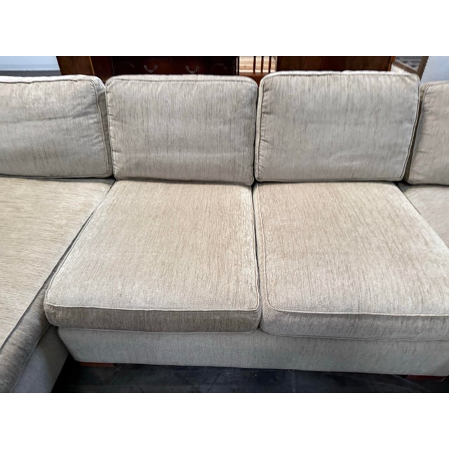 Restoration Hardware Restoration Hardware Double Chaise Lounge Sectional For Sale - Image 4 of 12