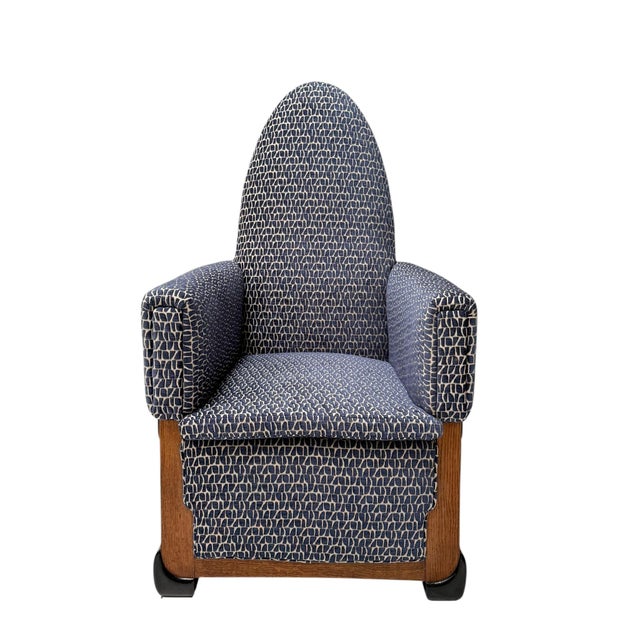 Art Deco Lounge Chair in Oak and Macassar Ebony by Paul Bromberg, 1927 For Sale - Image 14 of 14