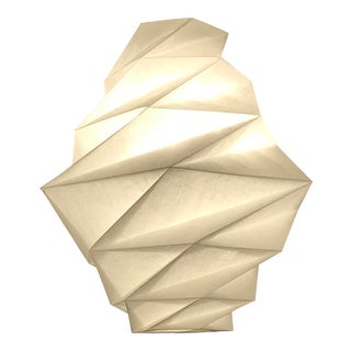 White Pendant Fukurou Lamp by Issey Miyake For Sale