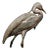 Blue Heron Bird -1930s Japanese Cold Painted Metal Sculpture For Sale