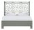 Chippendale Platform Bed Double, Evergreen For Sale