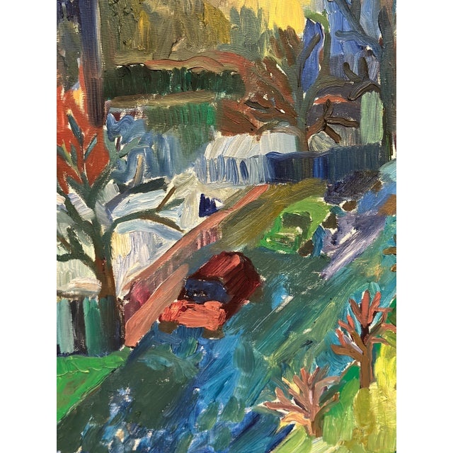 Margareta Strand, Cityscape, 1960s, Oil on Canvas For Sale - Image 18 of 18