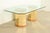 Thomasville Thomasville Modern Art Deco Brass and Glass Double Pedestal Dining Table, Circa 1980s For Sale - Image 4 of 11