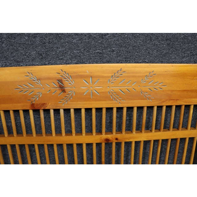 King Size Pine Country Style Spindle Headboard For Sale - Image 10 of 10