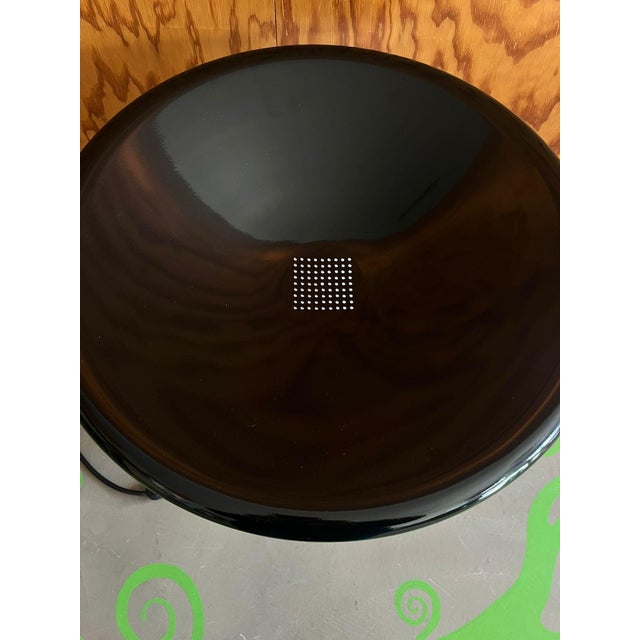 1970s Table Lamp in Milky Glass and Black Painted Metal, 1970 For Sale - Image 5 of 15