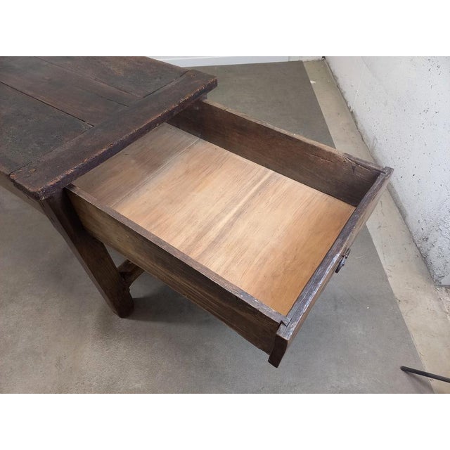 Antique Oak Farmhouse Table For Sale - Image 6 of 18