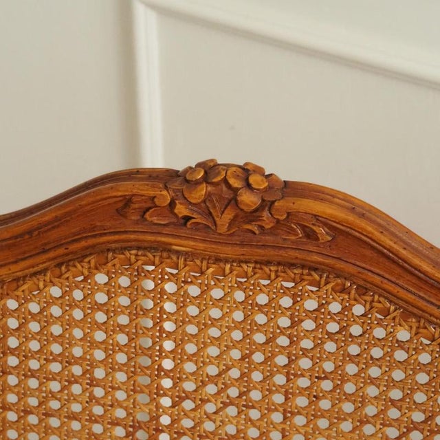 French Louis XV Style Viennese Wicker Dining Chair For Sale - Image 3 of 15