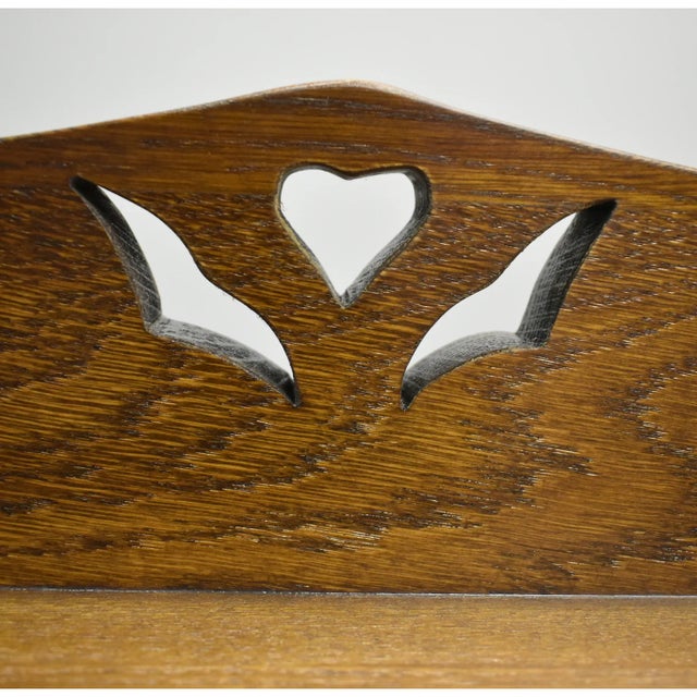 Crafters and Weavers Mission Bookcase / Curio Cabinet - Michael's Cherry For Sale In Chicago - Image 6 of 8