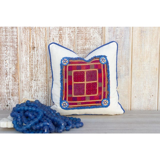 Prana Vintage Boho Throw Pillow Cover For Sale - Image 9 of 10