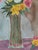 Vintage Original Still Life Floral Watercolor Painting Framed For Sale - Image 4 of 10
