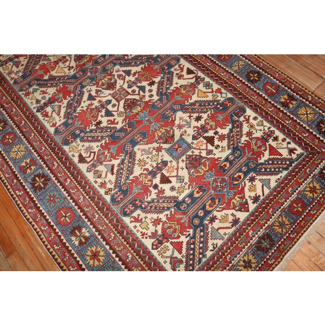 Traditional Antique Zeychour Caucasian Kuba Rug rug no.j3245 For Sale - Image 3 of 9