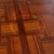 Brown Antique Folk Art Carved Mixed Wood Parquetry & Inlaid Lamp Table C1920 For Sale - Image 8 of 14