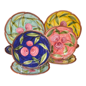 8 Pieces Made in Portugal Hand Painted and Glazed Plates