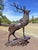 Gold Stag Sculpture in Bronzed Aluminium For Sale - Image 8 of 9