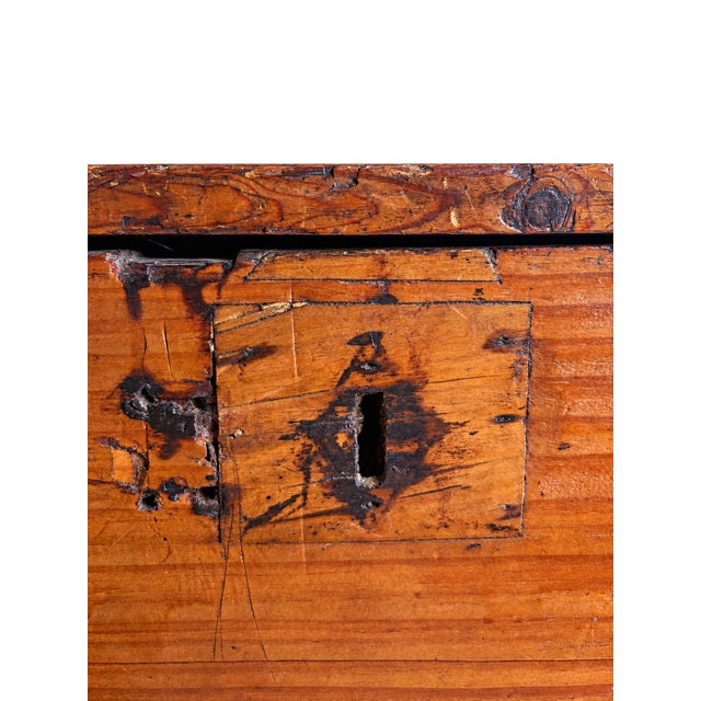 Rustic Primitive 1800’s Carpenter’s Tool Chest For Sale - Image 3 of 7