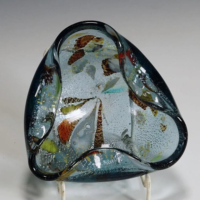 1950s Murano Art Glass Bowl attributed to Aurerielian Toso, 1950s For Sale - Image 5 of 7