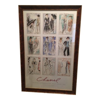 2005 Metropolitan Museum of Modern Art Chanel Exhibit Poster, Framed For Sale