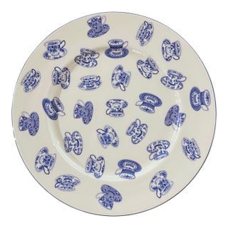 Rare Vintage Royal Grafton “China Blue” Pattern Plate For Sale